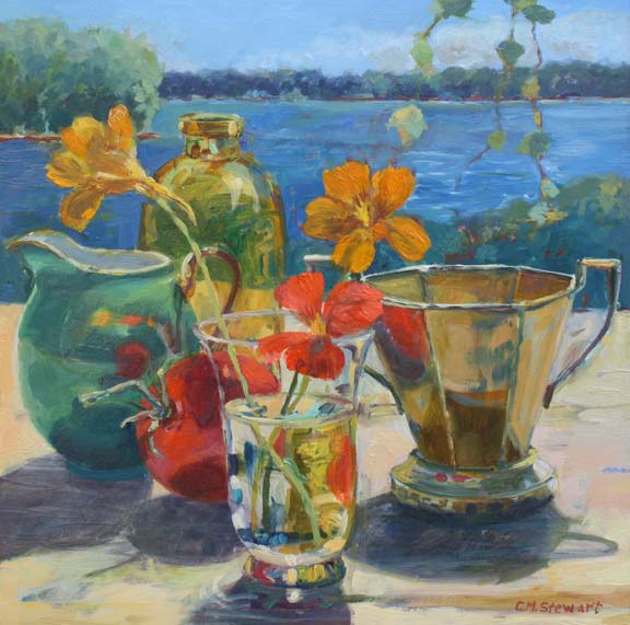 Nasturtiums and Tomato