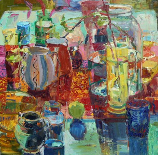 Still Life with Green Table